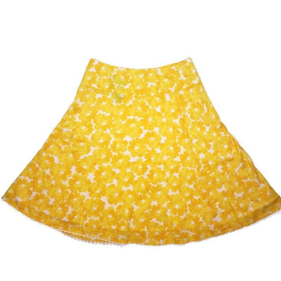 Jones New York signature yellow and white skirt - Picture 6 of 8